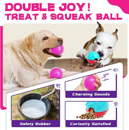 Zeaxuie 12 Pack Long-Lasting Heavy Various Dog Chew Toys Pack for Aggressive Chewers-Includes Large Rope Toys,Squeaky Toys & Indestructible Chew Bone for Medium,Large & X-Large Female Dogs