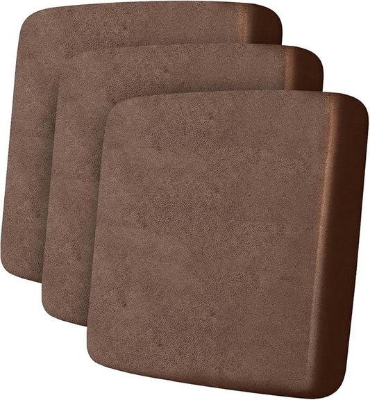 ANARACHON Leather Look Couch Cushion Covers Sofa Seat Slipcovers Sets Couches Furniture Protector for Sectional Armchair Loveseat Pets Kids Stretch Spandex Fabric (3 Cushion XL Sofa, Brown)