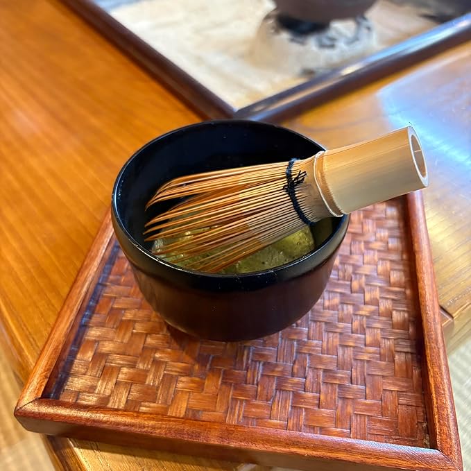 野口熊太郎茶園 Wooden Matcha Bowl, Dishwasher Safe, Lacquered Natural Wood, Nanoparticle Coating, About 5.7 fl oz, Smaller, Made in Japan