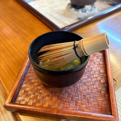 野口熊太郎茶園 Wooden Matcha Bowl, Dishwasher Safe, Lacquered Natural Wood, Nanoparticle Coating, About 5.7 fl oz, Smaller, Made in Japan