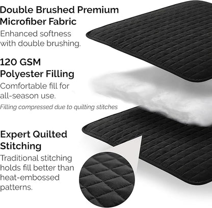 Southshore Fine Living, Inc. Oversized King Quilt Bedding Set, Microfiber Quilts, Pet Hair Resistant Bedding, Oversized King Size Quilt Set w/2 Pillow Shams, Black Bedspread & Coverlet Sets