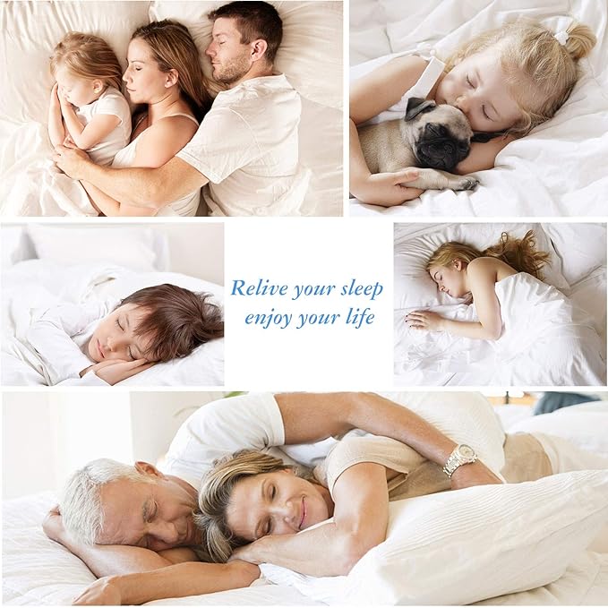 California King Waterproof Mattress Protector - Noiseless, Breathable, Machine Washable Fitted Mattress Cover with Deep Pocket up to 5”-21”（White）