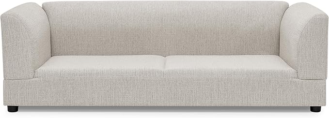56.5" Dog Sofa Couch for Medium and Large Dogs with Backrest and Armrest, Memory Foam Dog Sofa Bed, Modern Elevated Pet Couch Bed with Legs for Dogs, Beige