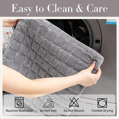 Velvet Couch Cover, Washable Sectional Sofa Cover, Anti Slip Sofa Slipcover for 3 Cushion Couch Sofa L Shaped Armrest Backrest, Furniture Protector Covers for Pets Kids(Dark Grey, Only 1 PCS)