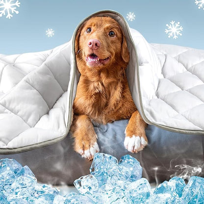 Leekalos Dog Cooling Mat,Pet Cooling Pads for Dogs Blanket,Summer Cooling Bed for Cats Blanket,Portable Pet Cooling Cushion for Home & Outdoor,Keep Cooling for Pets