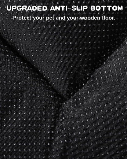 Washable Dog Bed Crate Pad for Medium Large Size, Soft Kennel Pad Crate Mat for Dog Cage Anti-Slip Comfy Pet Bed,35" x 22",Gray