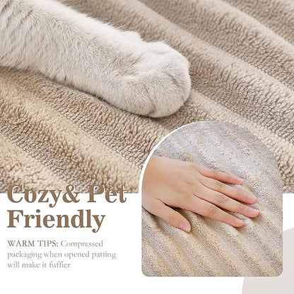 MYSKY HOME 100% Waterproof Couch Cover, Couch Covers for Dog Washable, Non Slip Couch Covers for 3 Cushion Sofa Pet Friendly, Sofa Covers Slipcover Furniture Protector Dog Bed Cover, Khaki, 35"x70.9"
