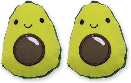 Catstages Lil' Avocato Cat Toy, Interactive Plush Avocado with Catnip, Kicker & Chew Toy for Indoor Cats, Encourages Active Play, Mental Stimulation, Dental Health, and Solo Fun, Green (Pack of 2)