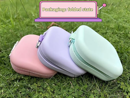 2-in-1 Collapsible Pet Bowl, Portable & Food-Grade for Dogs & Cats with Carabiner (Pink)