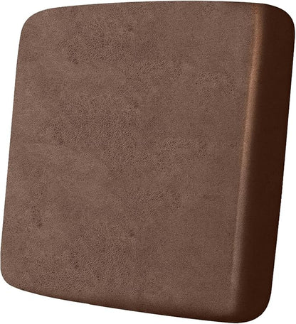 ANARACHON Leather Look Couch Cushion Covers Sofa Seat Slipcovers Sets Couches Furniture Protector for Sectional Armchair Loveseat Pets Kids Stretch Spandex Fabric (1 Cushion Armchair, Brown)