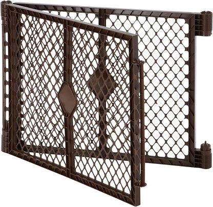 MyPet 2-Panel Extension for Petyard Passage: Made in USA. Freestanding. Increases Play Area up to 34 sq. ft. (26" Tall, Espresso)