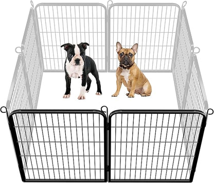 Topeakmart Dog Playpen Outdoor Puppy Exercise Pen Indoor Portable Pet Fence for Yard/RV Camping, 32 Inch 2 Panels