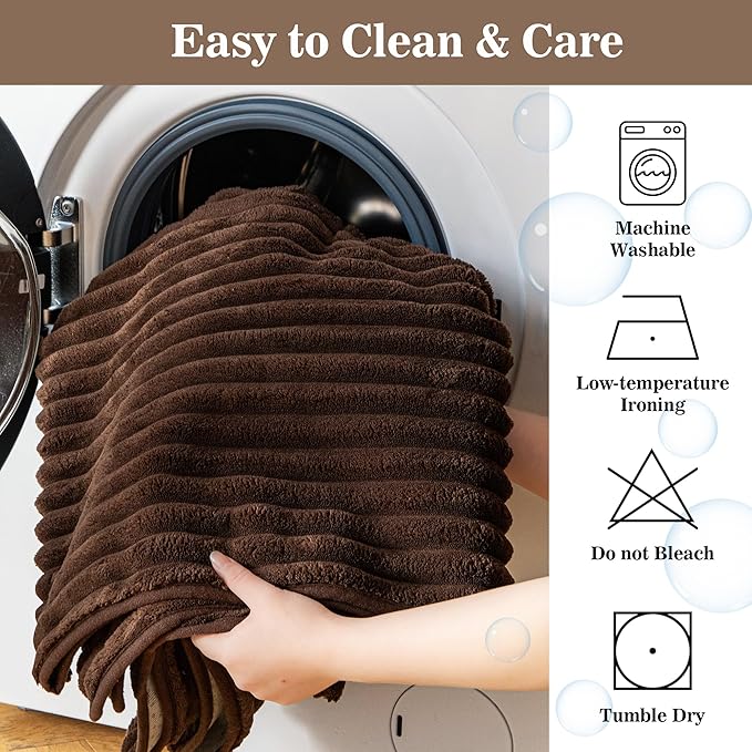 MYSKY HOME 100% Waterproof Couch Cover, Couch Covers for Dogs Washable, Non Slip Couch Covers for 3 Cushion Sofa Pet Friendly, Sofa Covers Furniture Protector, Dog Bed Cover, Chocolate, 35"x82.7"