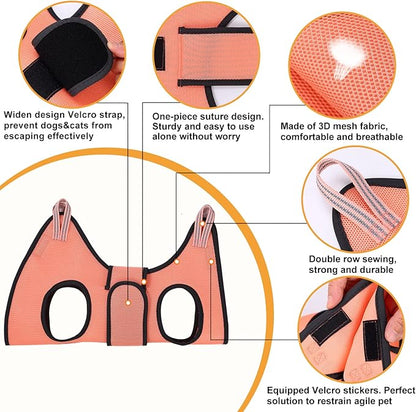 Kkiimatt Dog Grooming Hammock,XXS Pet Grooming Harness for Extra Small Dogs,Hanging Harness for Nail Trimming,Dog Nail Hammock,Grooming Sling Holder with Wide Strap on Pet Restraint Bag