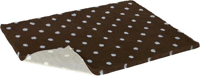 Vetbed Dog and Cat Bedding, Brown with Blue Polka Dot, S