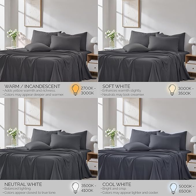 Southshore Fine Living, Inc. 7-Piece King Size Split Sheets for Adjustable Bed Set, 21-Inch Deep Pocket Split King Sheet Set, Premium Bedding, Microfiber Bedding, Grey Pillow Cases, Grey Sheets, Slate