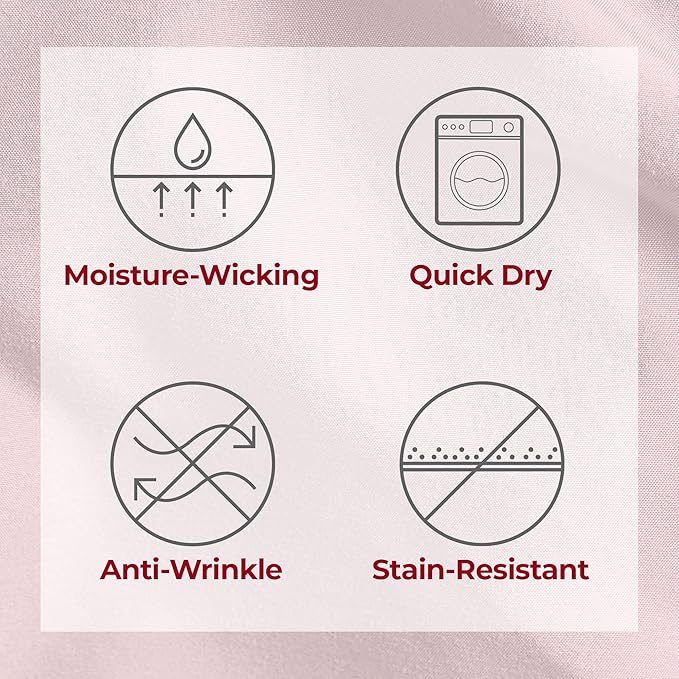 Mellanni Twin Sheets Set - 3 PC Iconic Collection Bedding - Hotel Luxury, Extra Soft, Cooling Bed Sheets - Wrinkle, Fade, Stain Resistant (Twin, Blush Pink)
