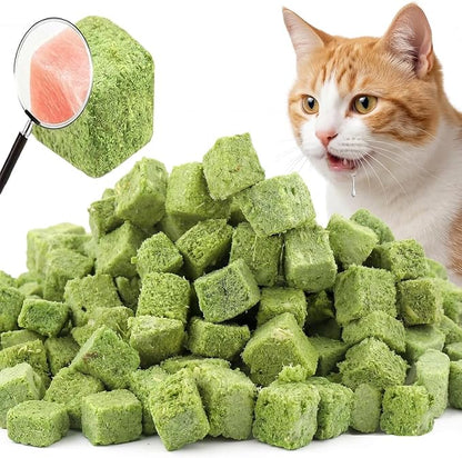 250g/8.82oz Cat Toy Cats Grass Treats, Fish Oil Kitten Grass Catnip Stick for Hairball Removal Teeth Cleaning Cats Edible Freeze Dried Kitty Lickable Chew Dental Snack for Indoor Kitty Food