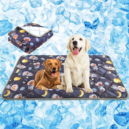 Paw Legend Dog Cooling Mat for Dogs Cat Cooling Pad for Dog Mat Blanket Summer Cool Tech Fabric Washable Sleeping Pad on Kennel Sofa Bed Floor Car Seats, Small