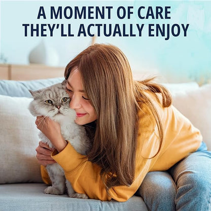NOVEHA Cat Ear Wipes that Gently Clean & Soothe Sensitive Cat Ears; Soft Ear Cleaner for Removing Wax, Dirt & Odor; Alcohol-Free Ear Care with pH Balanced Formula; Unscented Grooming Care 150pcs