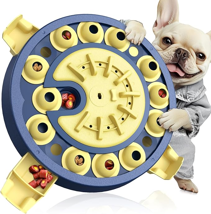 KADTC Dog Puzzle Toy, Large Size, 3 Levels of Step-by-Step Challenge 4 Ways to Play Beginner to Advanced Slow Feeder & Mental Stimulation for Smart Dogs Enrichment Toys