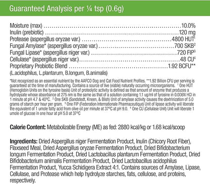 Only Natural Pet Complete Gut Health Complex - Probiotics & Digestive Enzyme Supplement for Dogs & Cats - Promotes Healthy Digestion, Immune System, Nutrient Absorption - Made in USA -3.5oz Powder