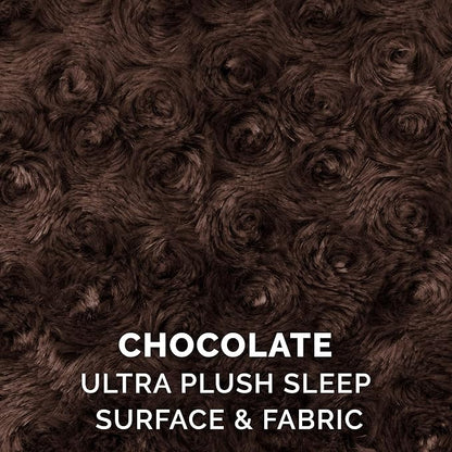 Furhaven Dog Bed for Small Dogs w/ Removable Washable Cover & Pillow Cushion Insert, For Dogs Up to 12 lbs - Ultra Plush Faux Fur Oval Lounger - Chocolate, Small