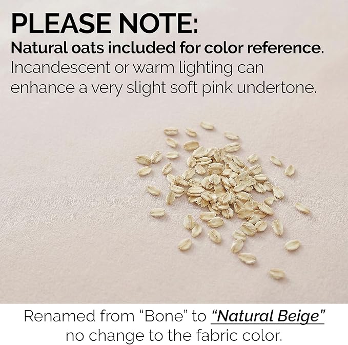 Southshore Fine Living, Inc. 7 Piece, 21 Inch Extra Deep Pocket Split King Bed Sheets Set, Two Deep Fitted King Sheets, Pet Hair Resistant, Oeko-Tex, Oatmeal Shade Split King Sheet Set - Natural Beige