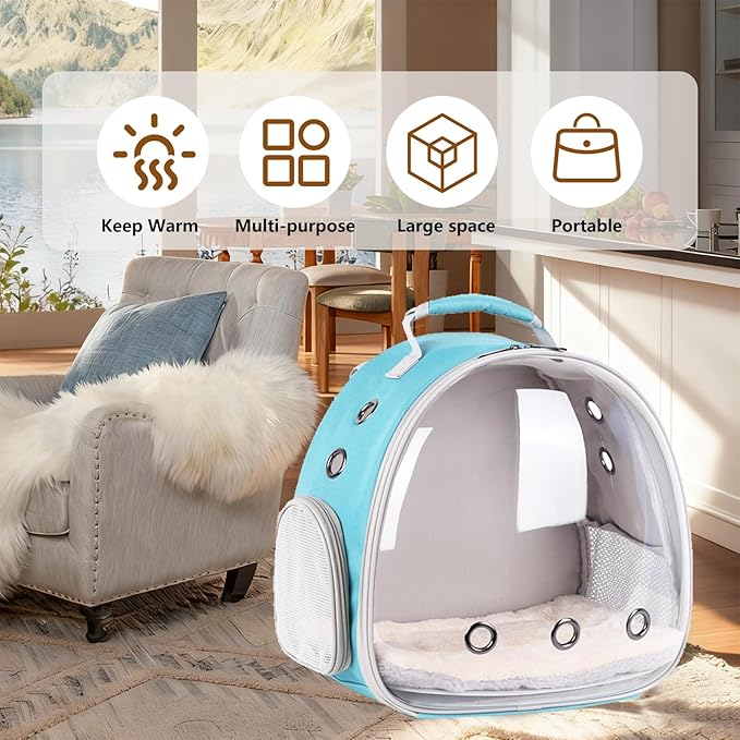 2-Pack Guinea Pig Carrier Backpack and Playpen with Lid, Breathable Pet Playpen Pop Open Exercise Fence, Portable Small Animal Cage for Rabbits, Chinchillas, Squirrel, Lizard, Sugar Glider