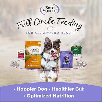 NutriSource AmpliFull Turkey Flavor Calming Dog Soft Chews, Daily Anxiety & Stress Relief Supplement for Dogs, High Absorption for Relaxation, 70 Chews (1 Pack)