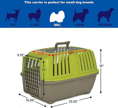 MidWest Homes for Pets Spree Travel Pet Carrier, Dog Carrier Features Easy Assembly and Not The Tedious Nut & Bolt Assembly of Competitors, Ideal for Small Dogs & Cats