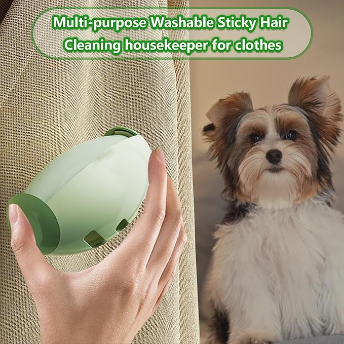 Portable pet Hair Roller, Reusable Lint Rollers for Pet Hair,Washable Reusable Hair Remover for Cleaning Various dust and Debris(White 2pcs)