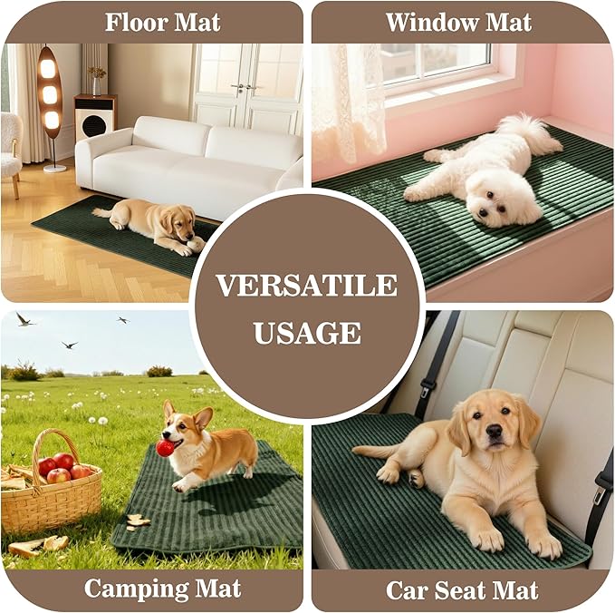 MYSKY HOME 100% Waterproof Couch Cover, Couch Covers for Dogs Washable, Non Slip Couch Covers for 3 Cushion Sofa Pet Friendly, Thick Sofa Covers Slipcovers Furniture Protector, Moss Green, 35"x82.7"