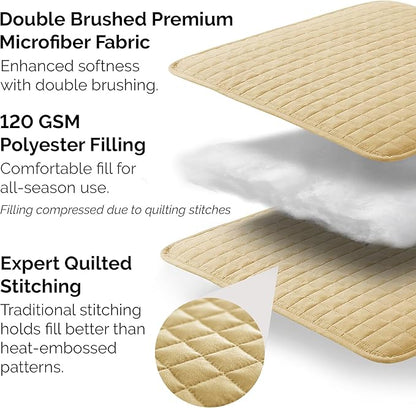 Southshore Fine Living, Inc. Full/Queen Quilt Bedding Set, Cozy Coverlet Queen Size Bedspread, Wrinkle-Free, Pet Hair Resistant Bedding, Full Size Quilt Coverlet w/2 Pillow Shams, Gold