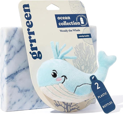 Cat Toys | Plush Whale Cat Toy for Indoor Cats | Eco Friendly Toy Made from Non Toxic Materials