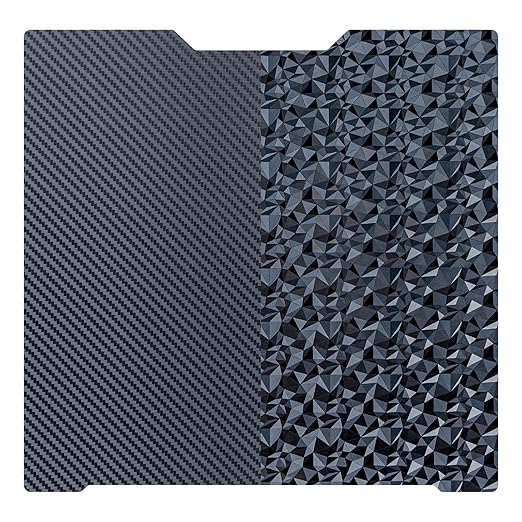 PEO (Diamond Pattern) & PET (Carbon Fiber Pattern) 3D Printing Build Plate Spring Steel Print Bed Sheet Compatible with Bambu Lab H2D H2S