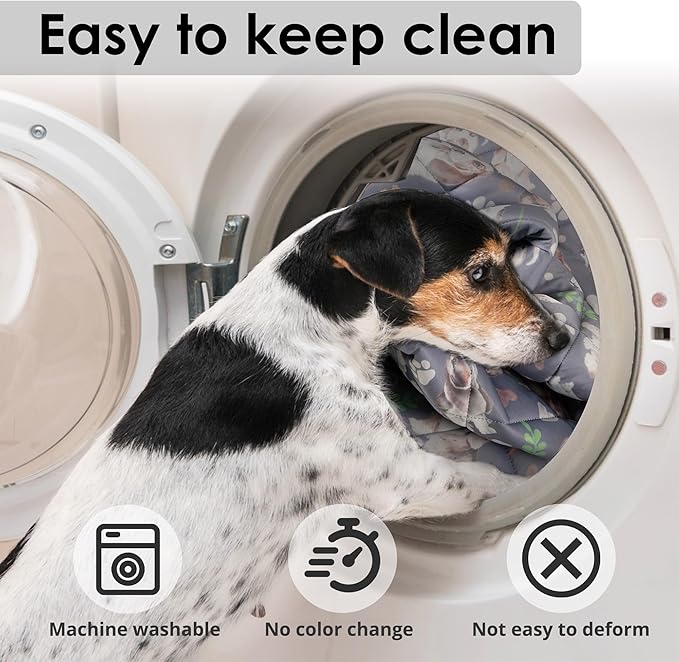 Dog Cooling Mat, Pet Washable Non-Toxic Summer Dogs Cats Cooling Pads Sleeping Kennel Mats Cool Ice Blanket for Indoor & Outdoor Dog Beach Essentials Gray Large