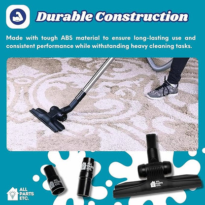 Vacuum Attachments for 1.25" (32mm) Vacuum Cleaner | Gulper Floor Tool for Hoover, Shop Vac, Eureka, Bissell, Nutone, Kenmore & More | Pet Hair & Hard Floor Cleaning