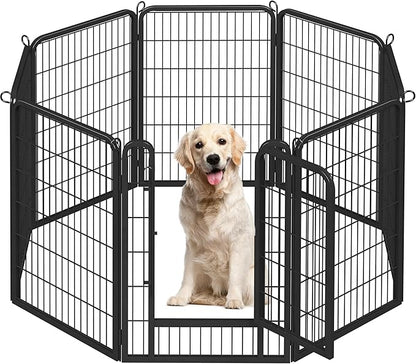 Topeakmart Unleashed Dog Playpen 40 inch 8-Panel Portable Pet Fence for Small/Medium/Large Dogs | Indoor, Outdoor, Yard & RV Camping Use