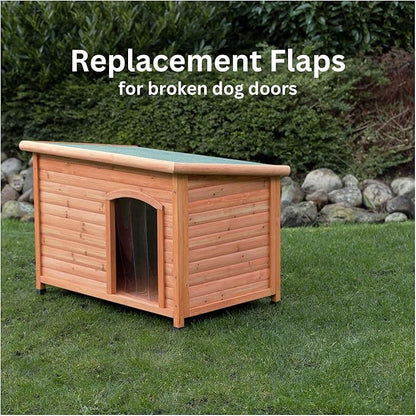 Trixie Vinyl Dog Door Flap, Fits 13.2 x 19.5-in Wooden Dog House Opening, Replacement Doggie Door Curtain Flap for Wooden Doghouses