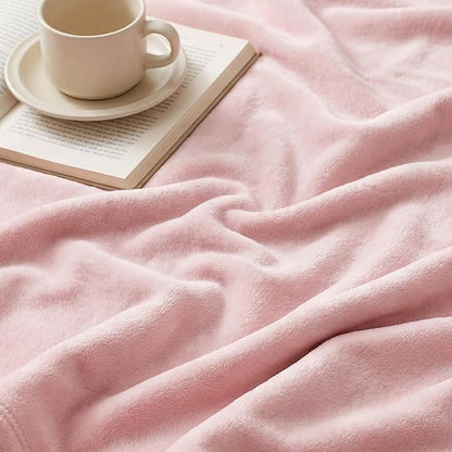 Bedsure GentleSoft Fleece Bed Blankets Full Size Pink - Soft Lightweight Plush Fuzzy Cozy Luxury Blanket Microfiber, 84x90 inches