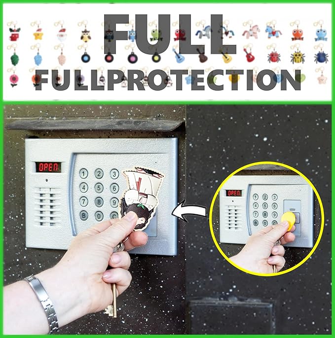 Leather Keychain Holder Case Compatible with AirTag,Cute Protective Cover with Keyring,Anti-Scratch Finder GPS Tracker Case for Wallet Keys,Bag,Pets,Backpack(C)