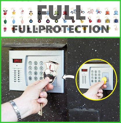 Leather Keychain Holder Case Compatible with AirTag,Cute Protective Cover with Keyring,Anti-Scratch Finder GPS Tracker Case for Wallet Keys,Bag,Pets,Backpack(C)