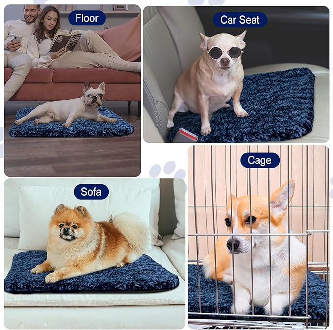 Drydiet 4 Pack Self Warming Cat Pads Self Heating Cat Mat Washable Homeless Dogs Thermal Pads Kennel Pad Reflects Body Heat Warm Crate Bed Mat for Indoor Outdoor Pet