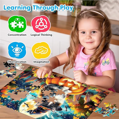 100 Piece Puzzles for Kids Ages 4-6, Holiday Birthdays Puzzles for Kids Ages 6-8, Large Jigsaw Puzzles for 4-8 Years Old, Educational Toys Gifts for 3-5 5-8 8-10 Years Old Boys Girls