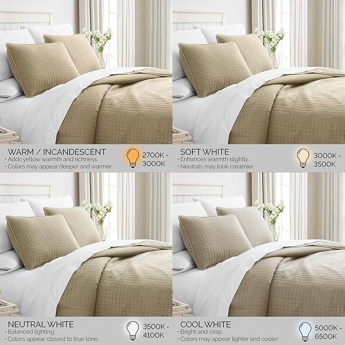 Southshore Fine Living, Inc. Oversized King Quilt Bedding Set, Taupe Quilt California/King Size Bedspread with 2 Matching Pillow Shams, Microfiber Soft & Cozy Bedding Coverlet, Taupe