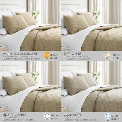 Southshore Fine Living, Inc. Twin Quilt Bedding Set, Soft Brushed Microfiber Taupe Quilts, Twin/XL Coverlet Bedspread, Wrinkle & Pet Hair Resistant Bedding with 1 Pillow Sham, Taupe