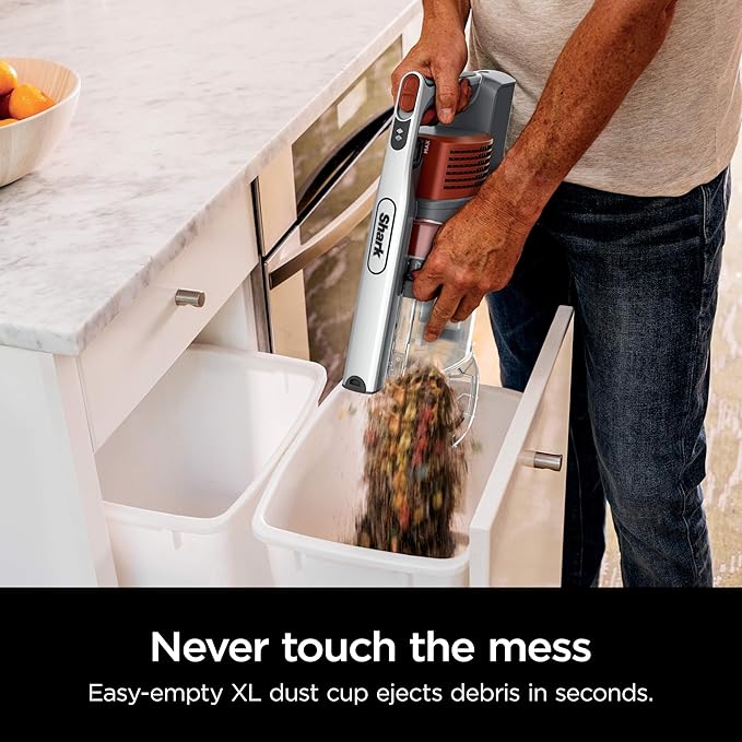 Shark Pet Pro Cordless Stick Vacuum with MultiFLEX, HEPA Filter, Lightweight, Powerful Suction, 40min Runtime, Removable Hand Vacuum, Includes Crevice Tool & Dusting Brush, UZ351H (Renewed)