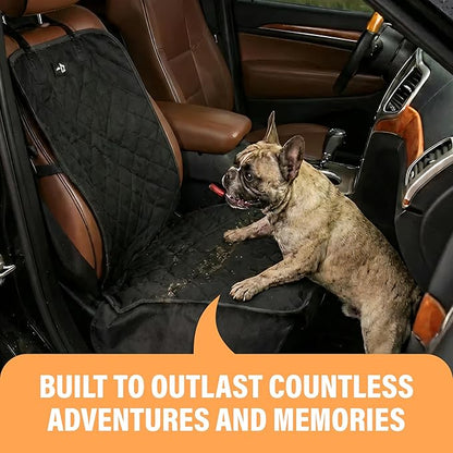 Active Pets Dog Car Seat Cover, Waterproof Front Seat Protector for SUV Truck Sedan, Pet Safety Travel Comfort System with Universal Fit, Pink