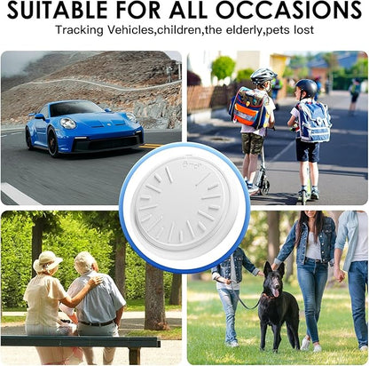 Mini GPS Tracker for Vehicles – Hidden Magnetic Car Tracker Device, Real-Time GPS Tracking for Kids, Car, Pets, No Monthly Fee, Works with Apple Find My and Google Find Hub, Vehicle Locator (2 Sets)